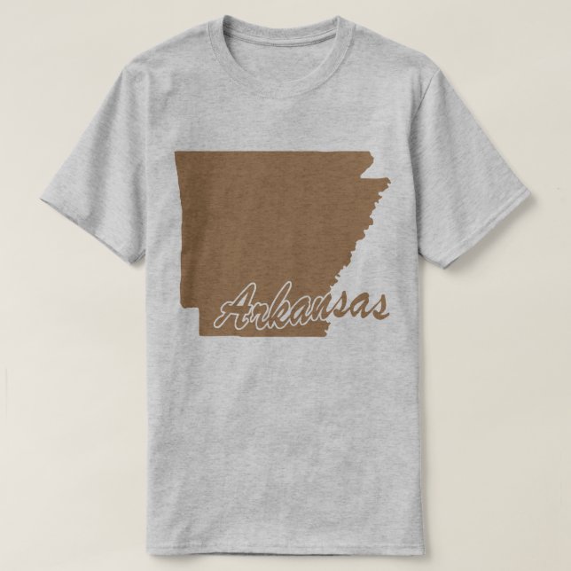 Delstaten Arkansas Shape T-shirt (Design framsida)