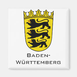 Delstaten Baden-Württemberg Stor Vapen Konst Magnet
