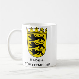 Delstaten Baden-Württembergs stora vapensköld kons Kaffemugg