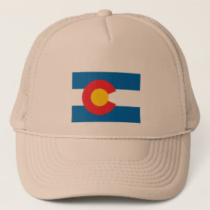 delstaten Colorado flagga Truckerkeps