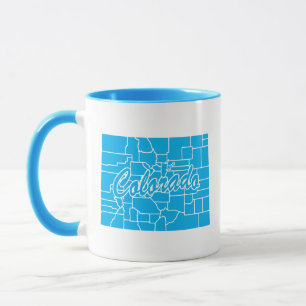delstaten Colorado Shape Mugg