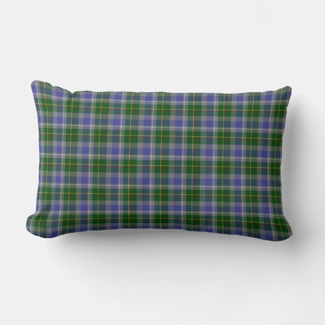 Delstaten Connecticut Tartan Lumbarkudde (Framsida)