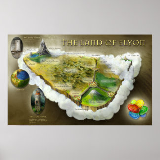 Delstaten Elyon | KARTA POSTER