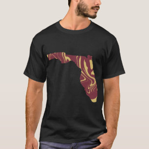 delstaten Florida Garnet och Guld T Shirt