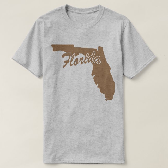 delstaten Florida Shape T-shirt (Design framsida)