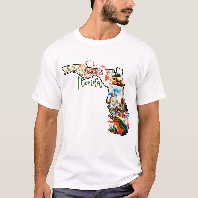 delstaten Florida T Shirt (Framsida)