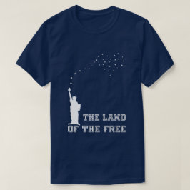 Delstaten fri elegant patriotisk t shirt