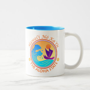 delstaten Hawaii Aloha Två-Tonad Mugg