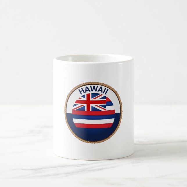 delstaten Hawaii Flagga Seal Kaffemugg (Center)