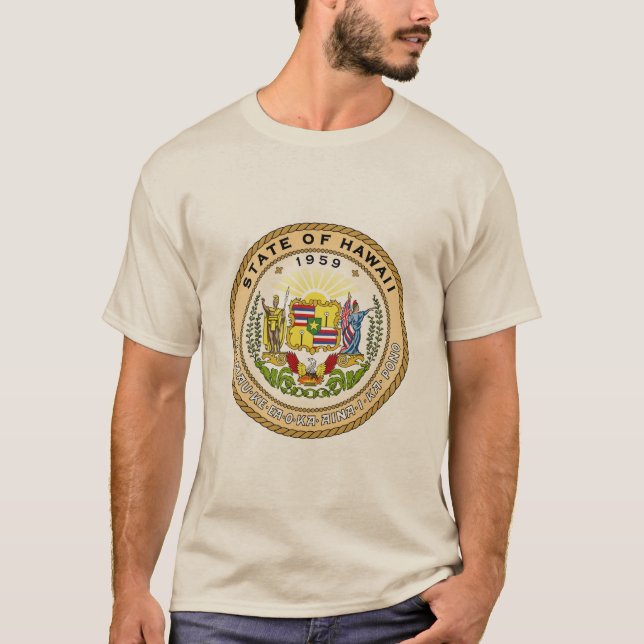 delstaten Hawaii T Shirt (Framsida)