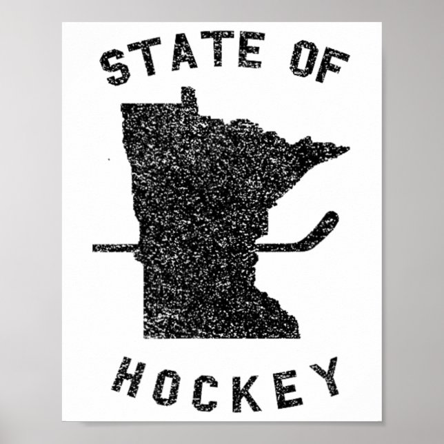 delstaten Hockey Minnesota Poster (Framsidan)