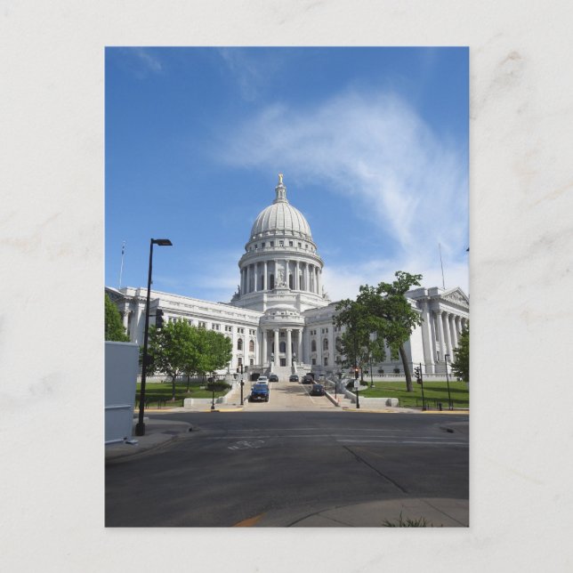 Delstaten Huvudstad i Madison, Wisconsin Vykort (Framsida)