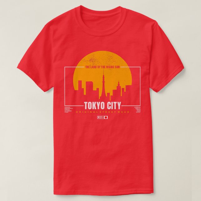 Delstaten i det Stigning Sol-bidraget för staden T Shirt (Design framsida)
