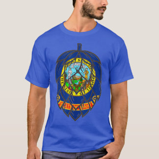 Delstaten Idaho Flagga Craft Beer Skutt Cone T Shirt