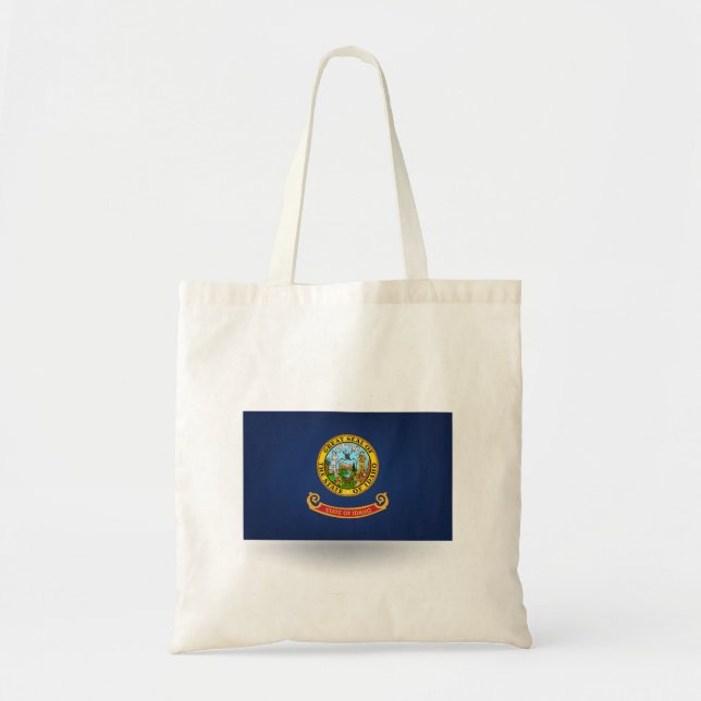 Delstaten Idaho Flagga Tote Bag Tygkasse (Framsidan)