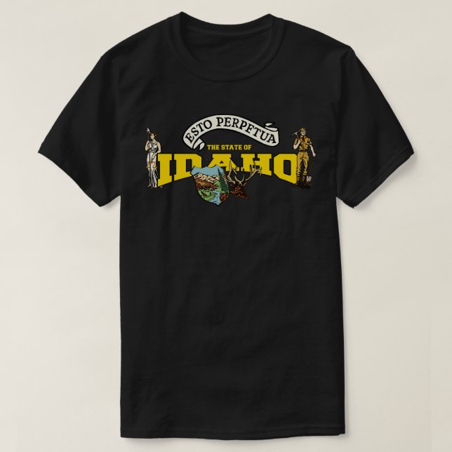 Delstaten Idaho-gåva T Shirt (Design framsida)