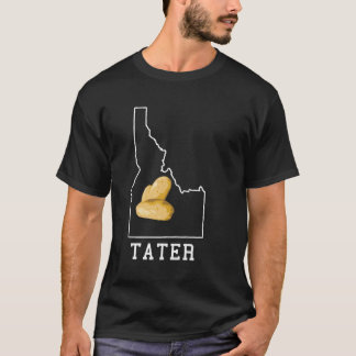 Delstaten Idaho Karta Idahoan Potato Tater Idaho T Shirt