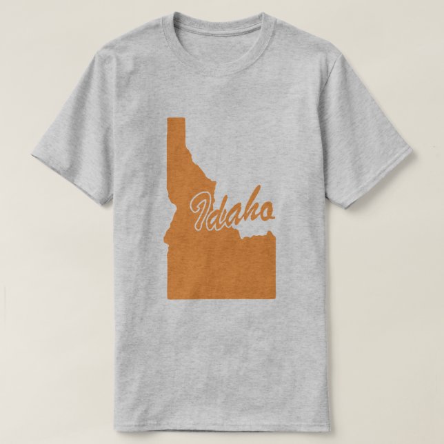 Delstaten Idaho Shape T-shirt (Design framsida)