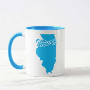 delstaten Illinois Shape Mugg