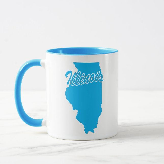 delstaten Illinois Shape Mugg (Vänster)
