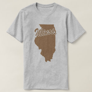 delstaten Illinois Shape T-shirt