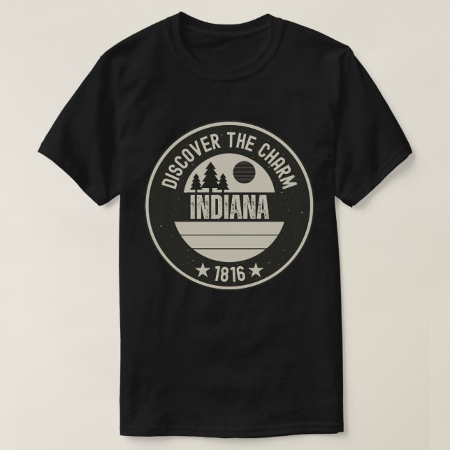 Delstaten Indiana Hoosier - IN Gift Souvenir T Shirt (Design framsida)