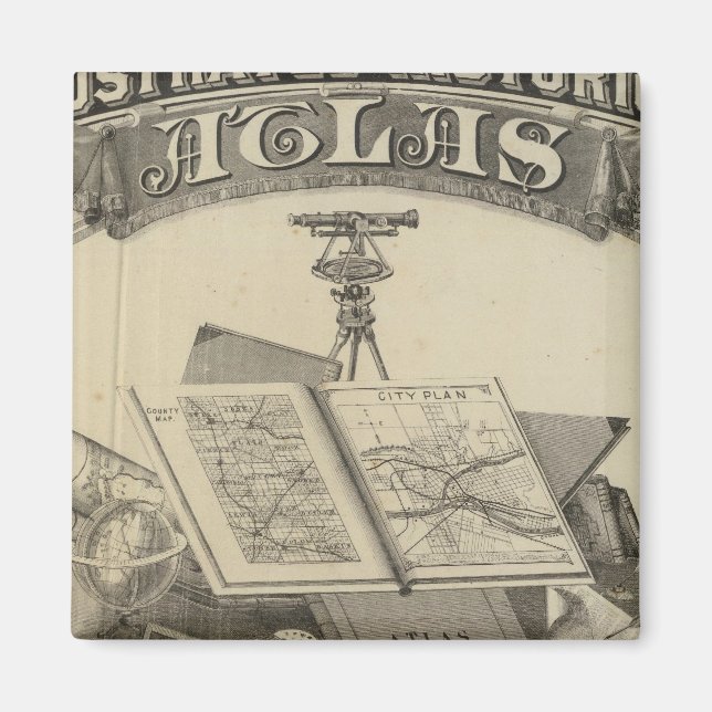 Delstaten Indiana Magnet (Framsidan)