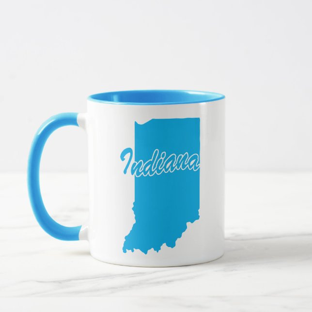 Delstaten Indiana Shape Mugg (Vänster)