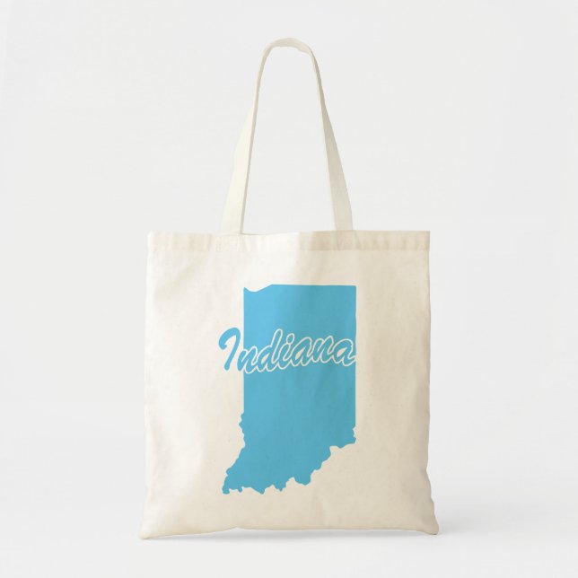 Delstaten Indiana Shape Tygkasse (Framsidan)