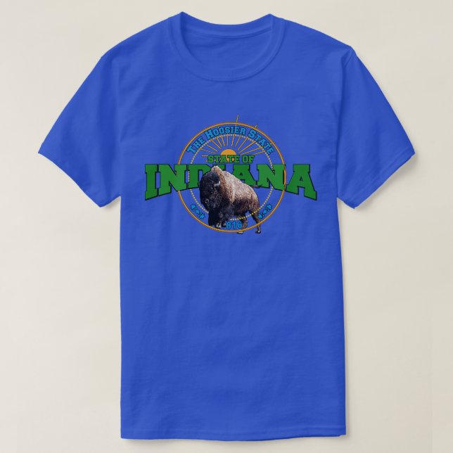 Delstaten IndianaUSA T Shirt (Design framsida)