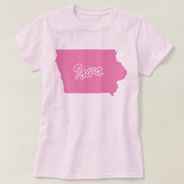 Delstaten Iowa Form T-shirt (Design framsida)