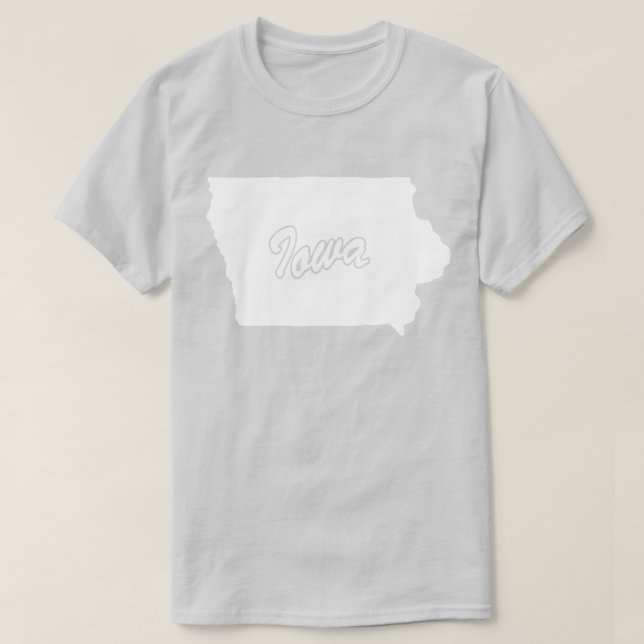 Delstaten Iowa Shape T-shirt (Design framsida)