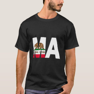 Delstaten Kalifornien Flagga Massachusetts MORSA C T Shirt