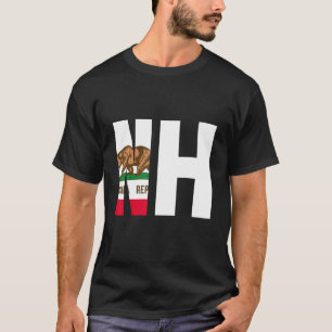 Delstaten Kalifornien Flagga New Hampshire NH Citi T Shirt