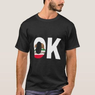 Delstaten Kalifornien Flagga Oklahoma OK Cities oc T Shirt