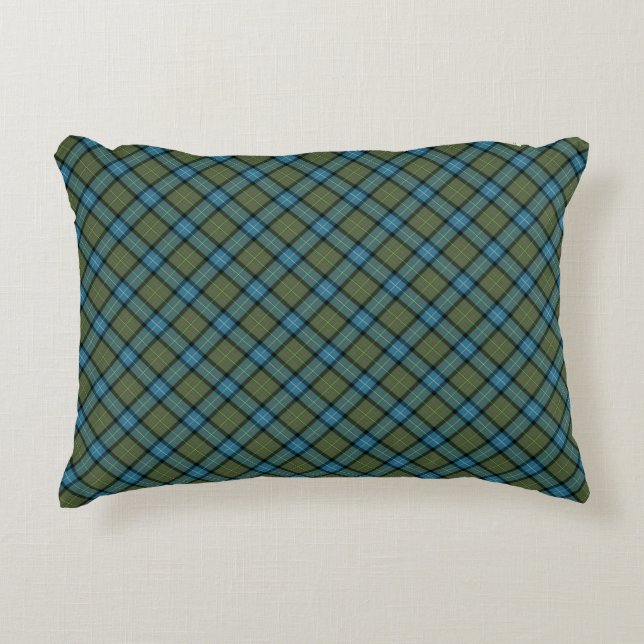 Delstaten Kalifornien Tartan Prydnadskudde (Framsidan)