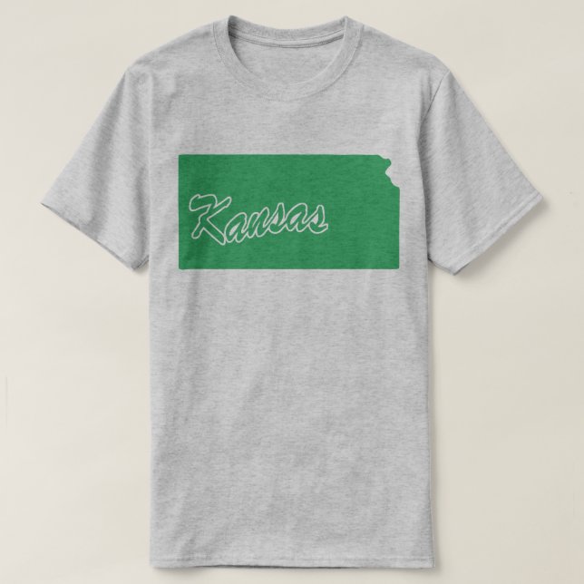 Delstaten Kansas Shape T-shirt (Design framsida)