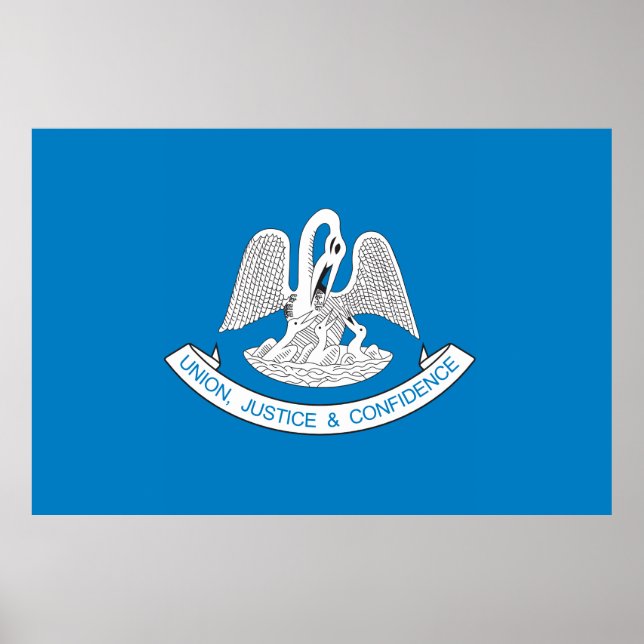 delstaten Louisiana flagga Poster (Framsidan)