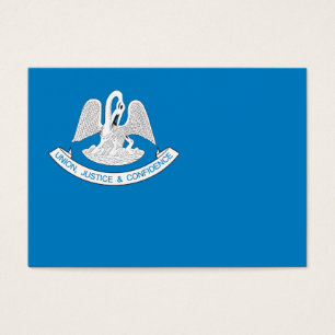 delstaten Louisiana flagga Visitkort