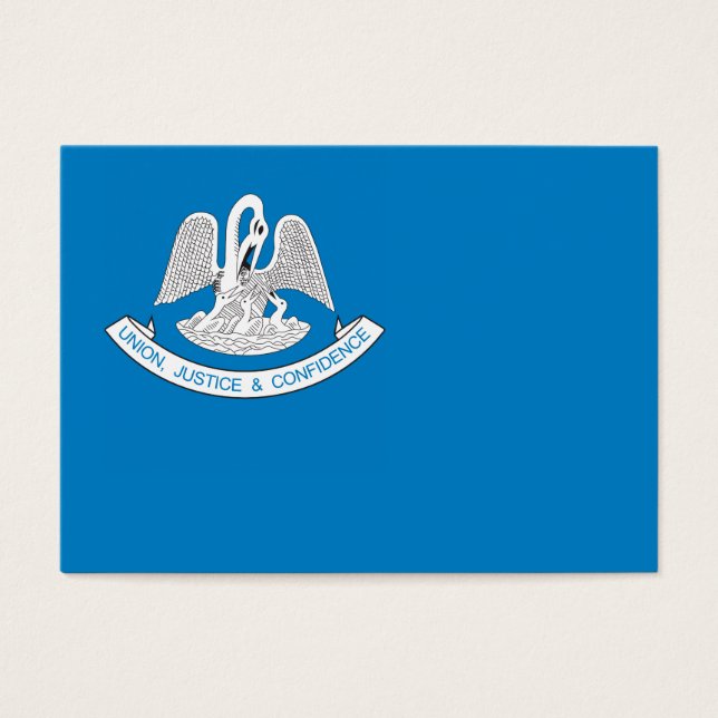 delstaten Louisiana flagga Visitkort (Framsidan)