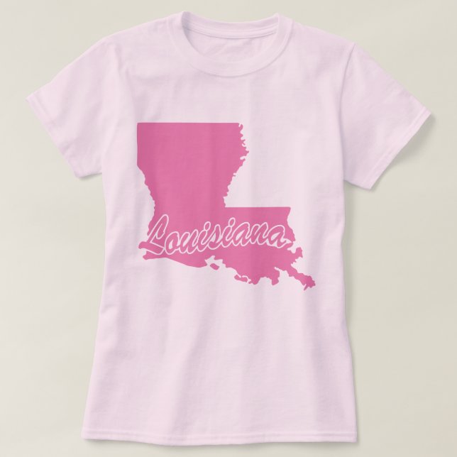Delstaten Louisiana Shape T-shirt (Design framsida)