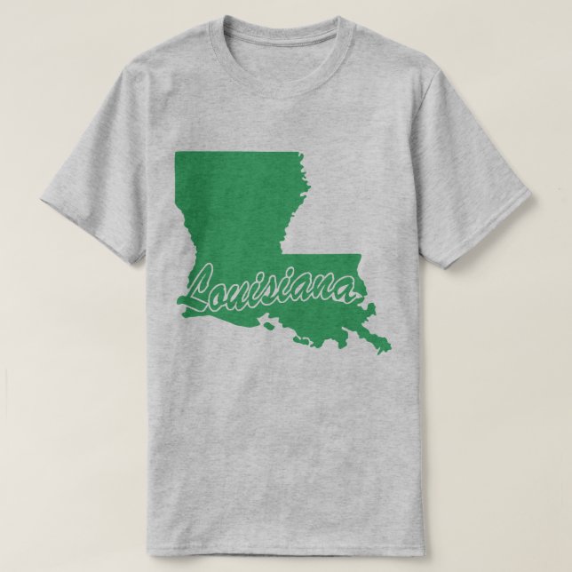 Delstaten Louisiana Shape T-shirt (Design framsida)