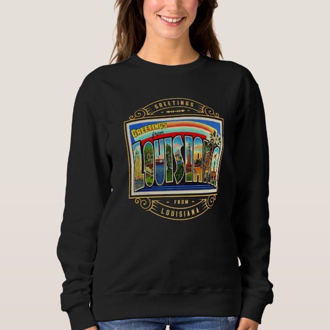 delstaten Louisiana T Shirt (Framsida)