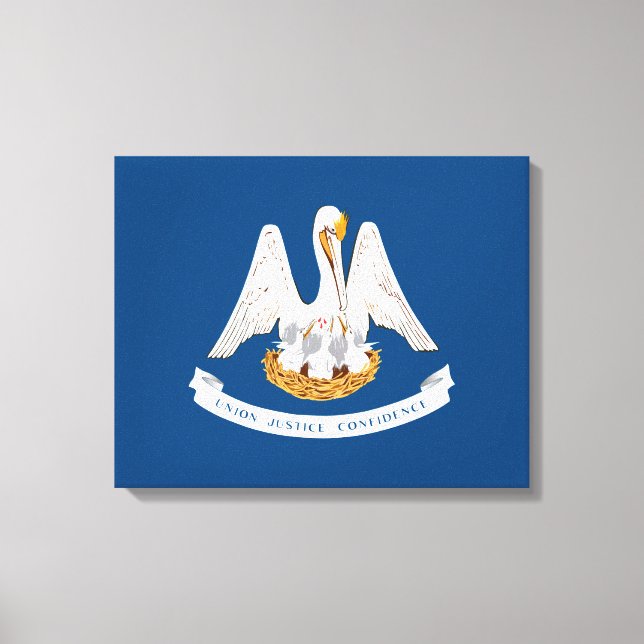 Delstaten Louisianas flagga Canvastryck (Framsida)
