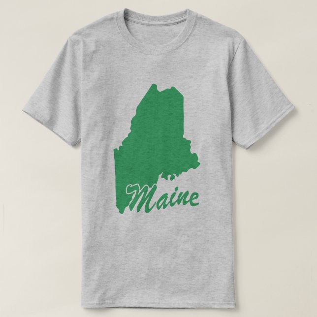 Delstaten Maine Shape T-shirt (Design framsida)