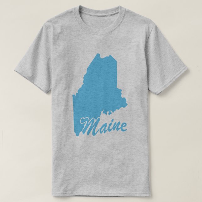 Delstaten Maine Shape T-shirt (Design framsida)
