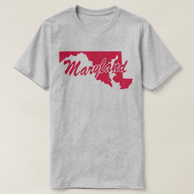 Delstaten Maryland Shape T-shirt (Design framsida)