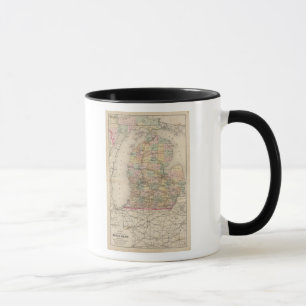 Delstaten Michigan Atlas Karta Mugg