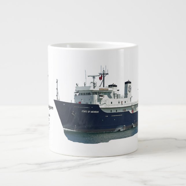 Delstaten Michigan jumbo mugg (Framsidan)