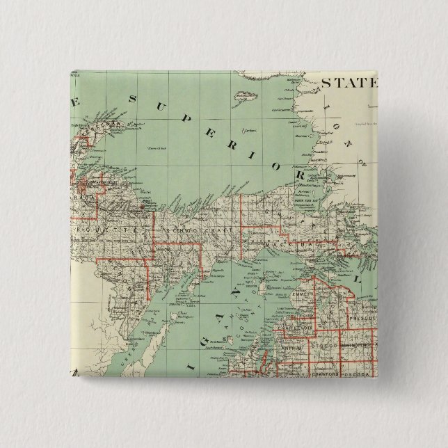 Delstaten Michigan Knapp (Framsida)